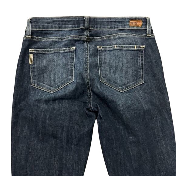 Paige Verdugo Ankle Jeans Ripped Knee Dark Wash Women's Size 29 - Picture 5 of 6